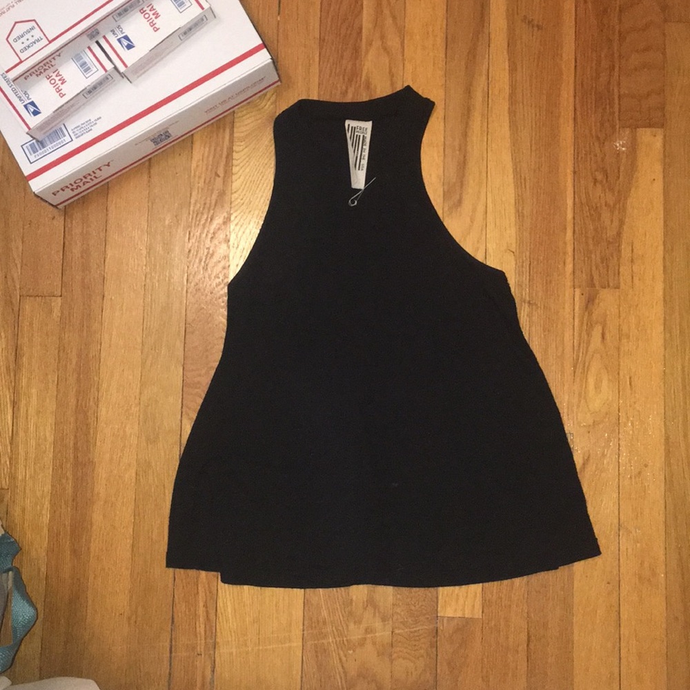 Free People Ribbed High Neck Tank Top - Picture 4 of 6
